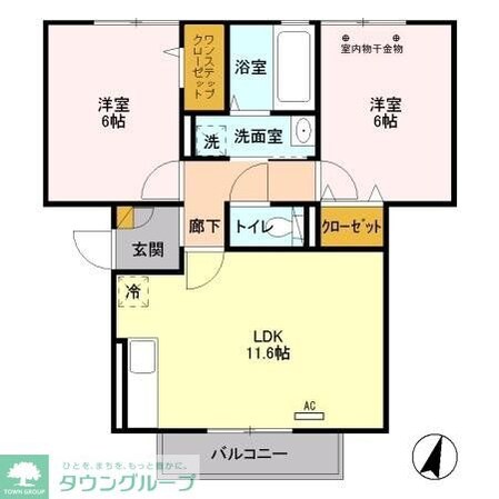 ベル八潮の物件間取画像